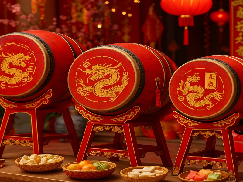 Trống Tết truyền thống